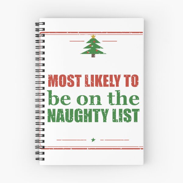 Item preview, Most Likely To Be On The Naughty List – Christmas designed and sold by SpruchwerkShop.