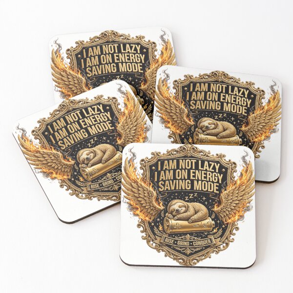 Item preview, I Am Not Lazy I Am On Energy Saving Mode - Funny Sloth Battery Badge designed and sold by prithvi chand.