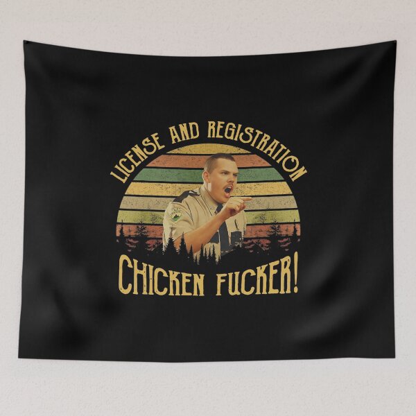 Item preview, Super Troopers  Farva License And Registration Chicken Fucker designed and sold by Kabege-Arts.