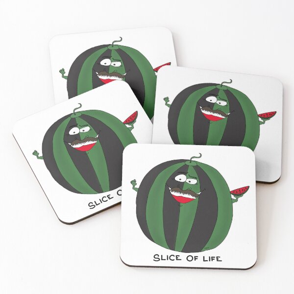 Item preview, Slice Of Life | Funny Watermelon Visual Pun Sticker designed and sold by MyxaART.