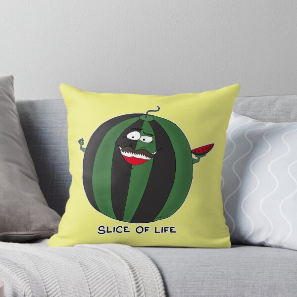 Item preview, Slice Of Life | Funny Watermelon Visual Pun Sticker designed and sold by MyxaART.