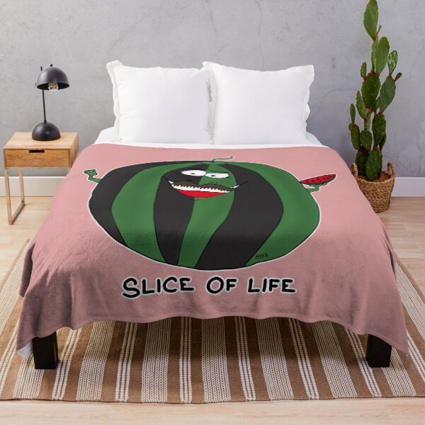 Item preview, Slice Of Life | Funny Watermelon Visual Pun Sticker designed and sold by MyxaART.