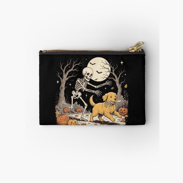 Item preview, Spooky Halloween Golden Retriever Dog Skeleton Fall designed and sold by ZAbiriarto.