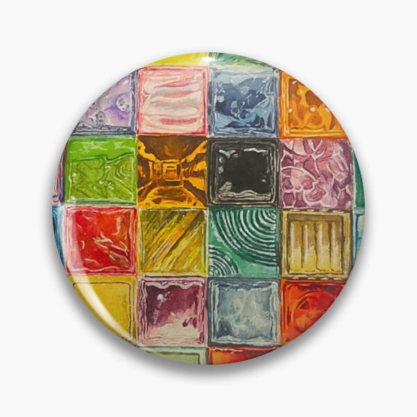 Item preview, Watercolour Glass Tiles designed and sold by emcrawfordart.