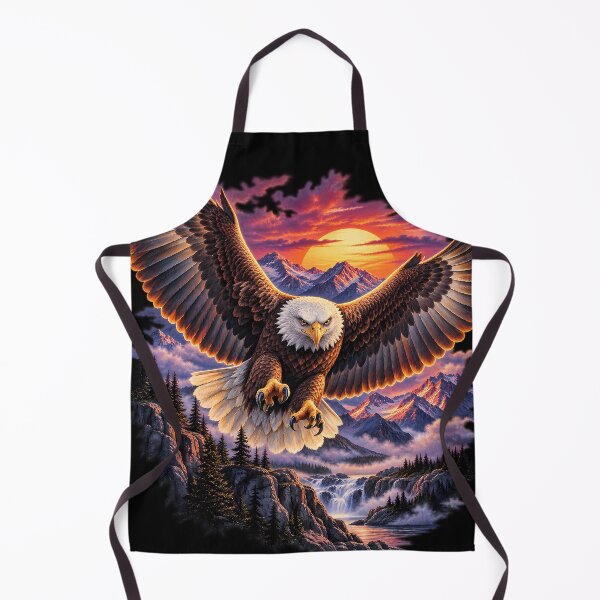 Item preview, Eagle Sunset Wilderness – Majestic Wildlife Art designed and sold by RkskArt.
