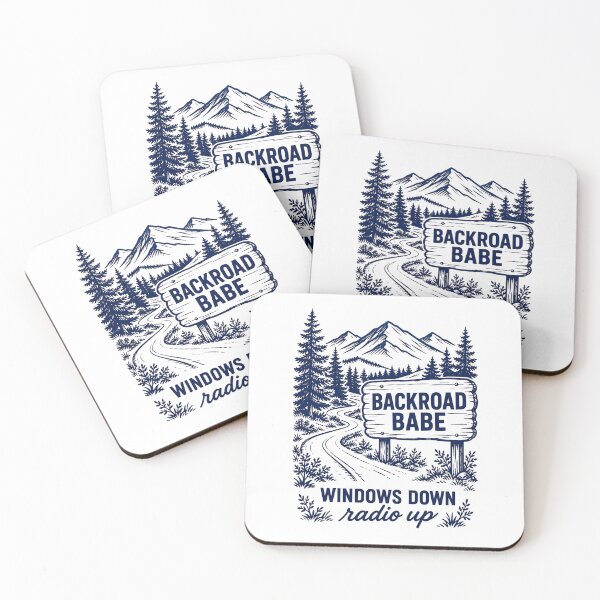 Item preview, Backroad Babe - Windows Down Radio Up Vintage Road Trip Design designed and sold by doodle189.