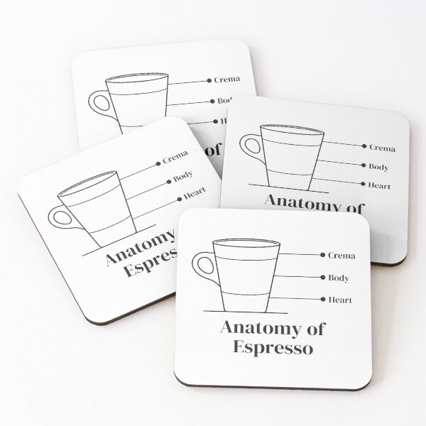 Item preview, Anatomy of Espresso Cup Layers Line Art designed and sold by M94 STATION.