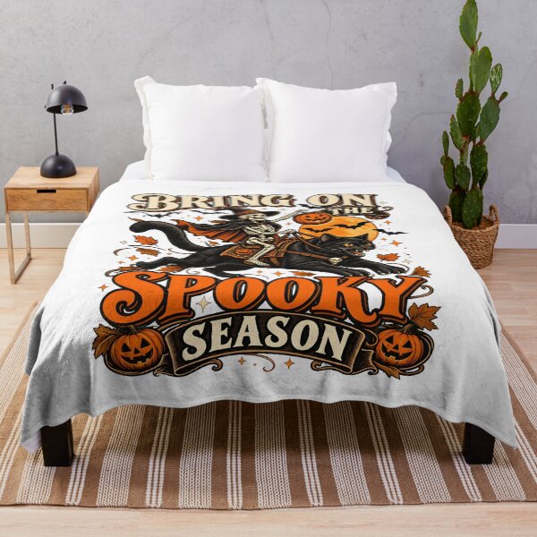 Item preview, Bring On The Spooky Season Skeleton Cat Halloween designed and sold by Dmo3HarkoArt.