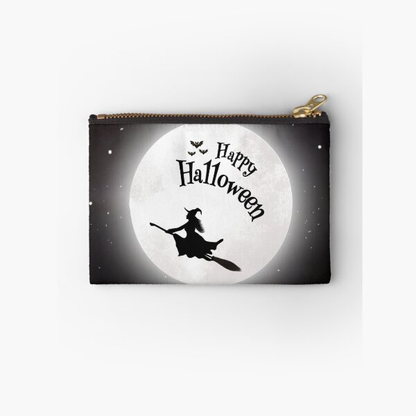Item preview, Flying Witch Silhouette on Full Moon - Classic Happy Halloween designed and sold by HBBS DESIGNS.