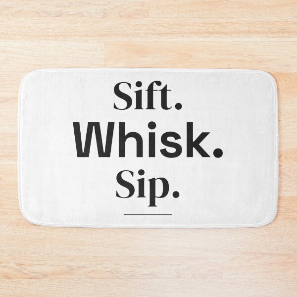 Item preview, Sift Whisk Sip Matcha Steps Typography designed and sold by M94-STATION.