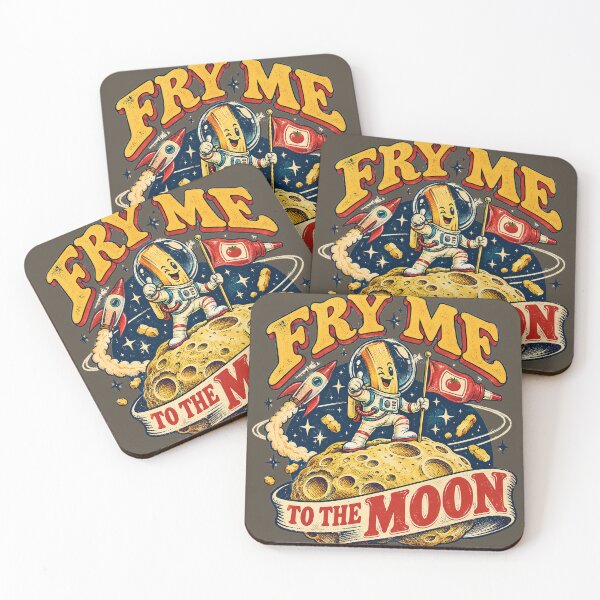 Item preview, Fry me to The Moon designed and sold by slemfiskz.