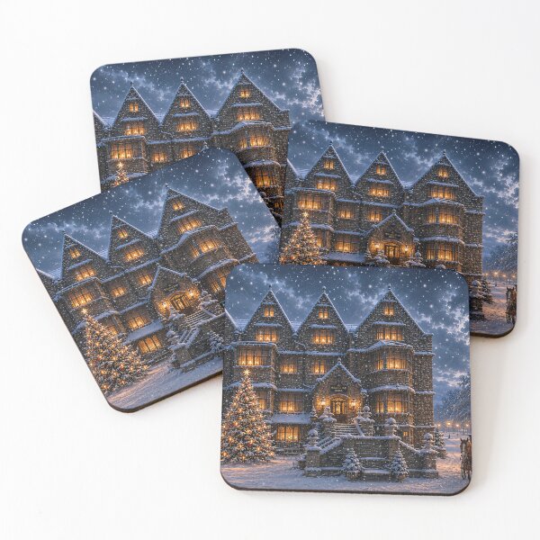 Item preview, Snowy Christmas at the Hall designed and sold by Catchavista.