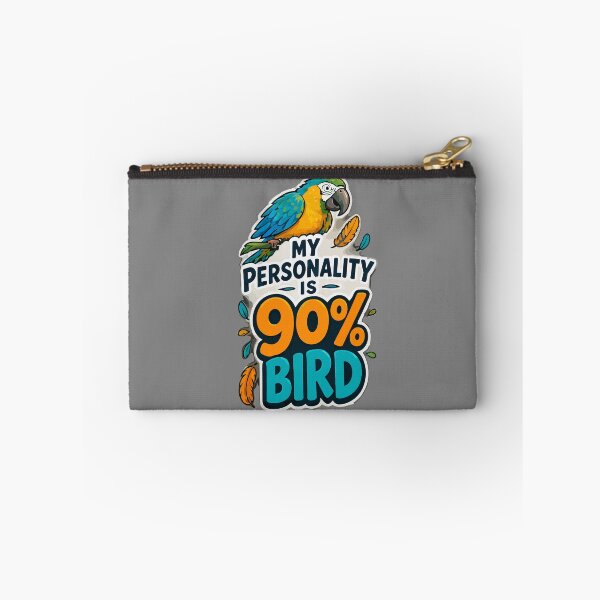 Item preview, My Personality Is 90% Bird, Funny Blue & Gold Macaw Parrot Lover designed and sold by TimerX.