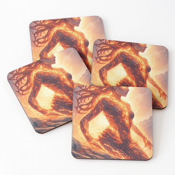 Item preview, Fire Incarnate — Elemental Flame Goddess  designed and sold by halibutgoatramb.