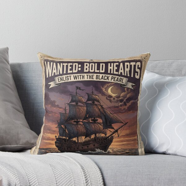 Item preview, Black Pearl Pirate Recruitment Poster designed and sold by Bad-Decisions-Designs.