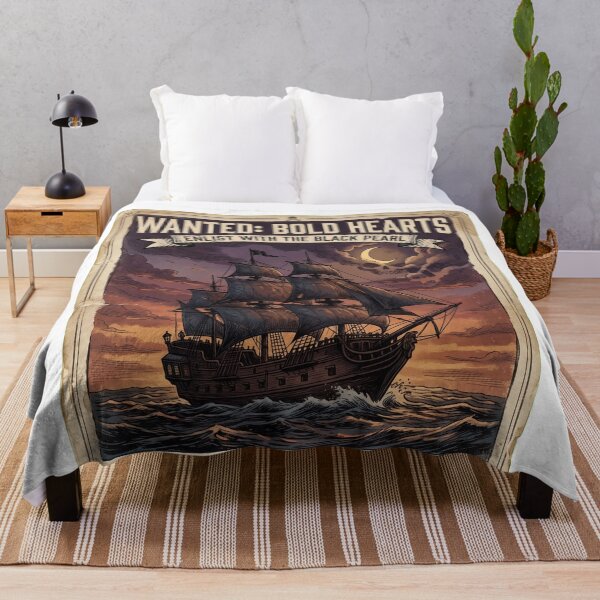 Item preview, Black Pearl Pirate Recruitment Poster designed and sold by Bad-Decisions-Designs.