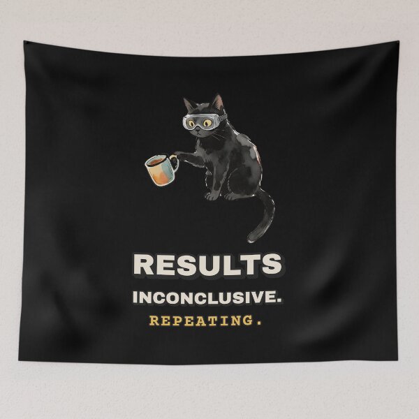 Item preview, Black Cat in Safety Goggles: Results Inconclusive designed and sold by The-Sinister.