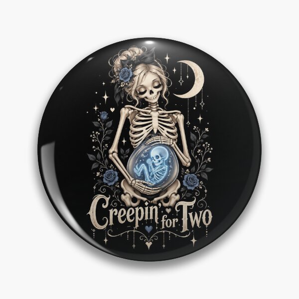 Item preview, Pregnant Skeleton Mom Expecting Baby Boy Gothic Halloween designed and sold by Meandmyshop.