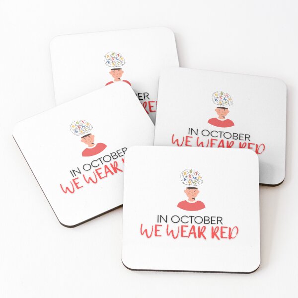 Item preview, in October We Wear Red - Dyslexia Awareness designed and sold by CutieGalore.