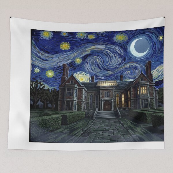 Item preview, Croft Manor Tomb Raider 32-Bit Starry Night designed and sold by Bad-Decisions-Designs.