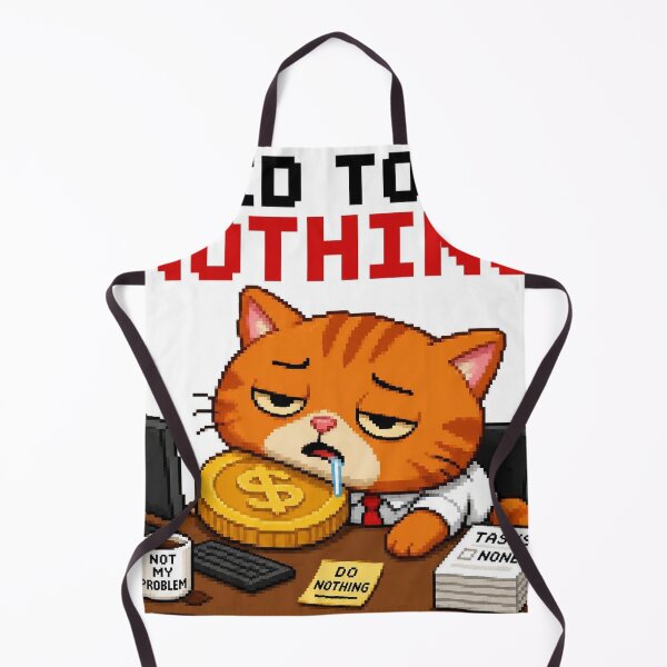 Aperçu de l'œuvre Funny Pixel Art Orange Cat Doing My Best Meme créée et vendue par blairvina9028.