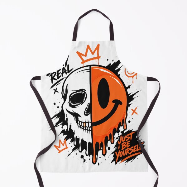 Item preview, Half Skull Half Smiley Graffiti Art designed and sold by Munib302.