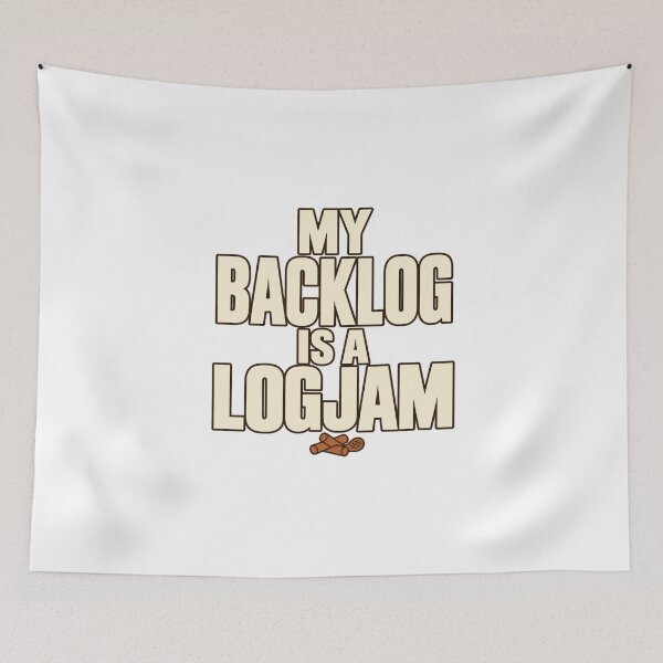 Item preview, It's Just One Dam Project After Another Funny Beaver — Minimal Backlog Logjam Pun designed and sold by UrbanCanvvas.
