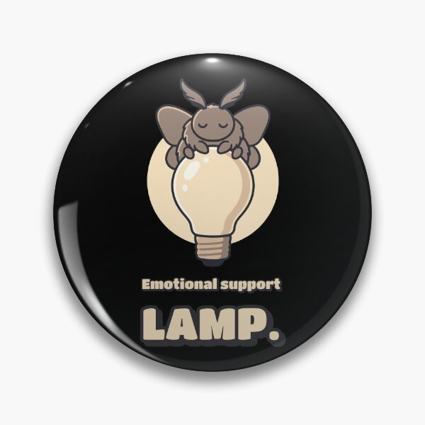 Item preview, Moth and Lamp Meme: Emotional Support Lamp designed and sold by The-Sinister.