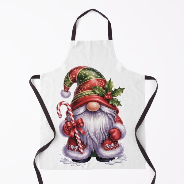 Item preview, Vintage Christmas Gnome – Holly Berry Holiday Nordic Art designed and sold by jkrphoto.