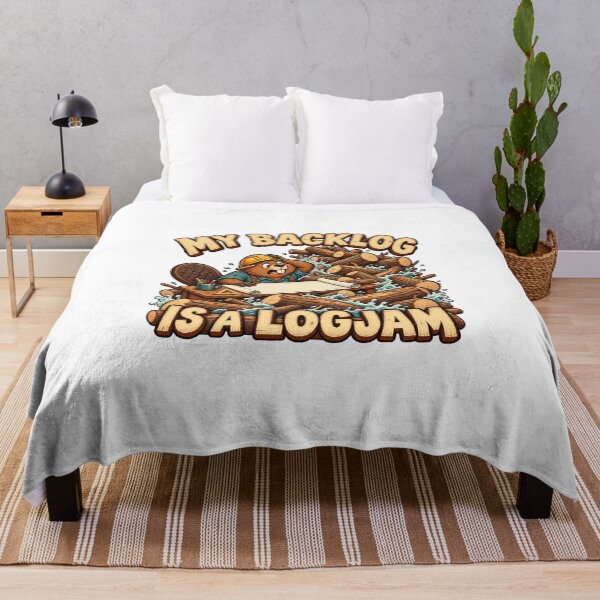 Item preview, It's Just One Dam Project After Another Funny Beaver — Beaver Blueprint Logjam designed and sold by UrbanCanvvas.