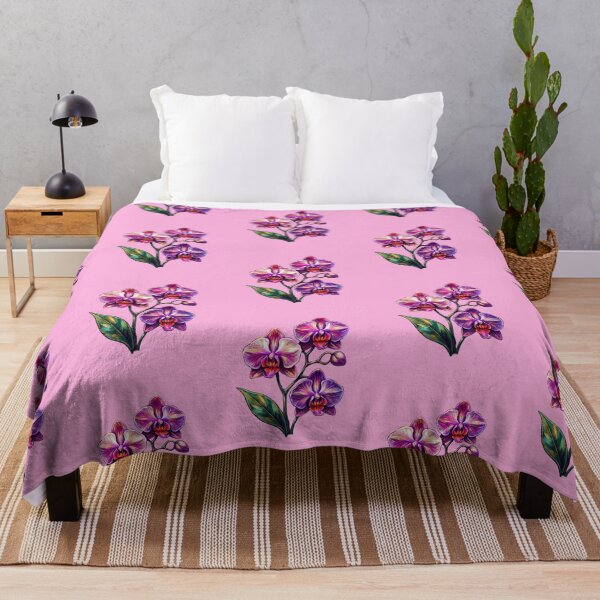 Item preview, Vibrant Purple Orchid - Botanical Floral Illustration designed and sold by Chroma Dreams .