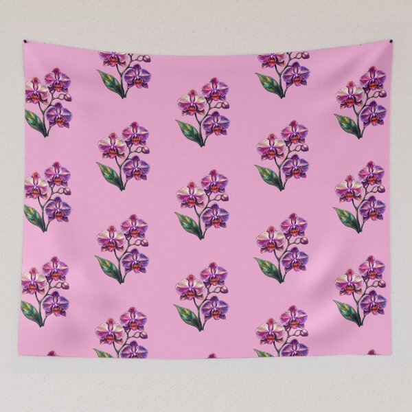 Item preview, Vibrant Purple Orchid - Botanical Floral Illustration designed and sold by Chroma Dreams .