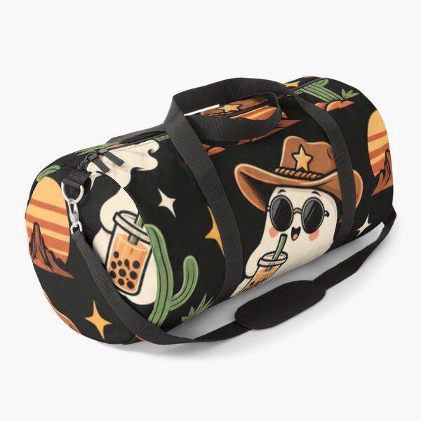 Item preview, Cute Cowboy Ghost Drinking Boba Tea designed and sold by DD Fish.