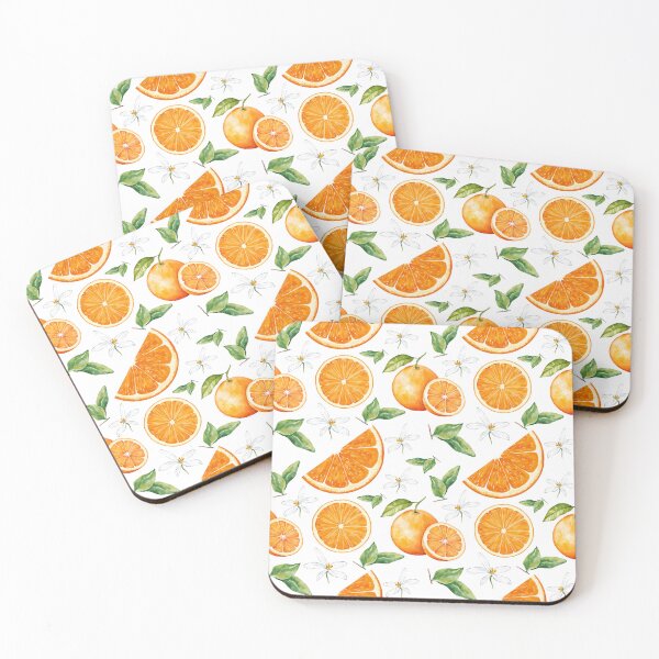 Item preview, Watercolor Orange Slices Pattern designed and sold by DILMIK..