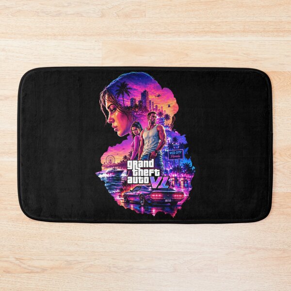 Item preview, GTA 6 Grand Theft Auto Retro Synthwave designed and sold by JaysonStone.