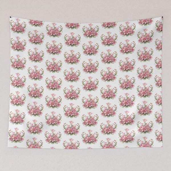 Item preview, Pink Lily Crown | Elegant Floral Aesthetic Art designed and sold by Mandayartstudio.