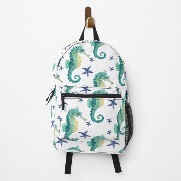 Item preview, Watercolor Seahorse and Starfish Pattern designed and sold by DILMIK..