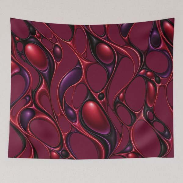 Item preview, Crimson Organic Matrix – Greater Kudu Inspired Digital Pattern designed and sold by annenambiro.
