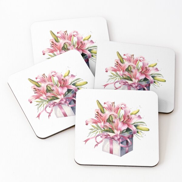 Item preview, Pink Lily Gift | Elegant Floral Aesthetic Art designed and sold by Mandayartstudio.