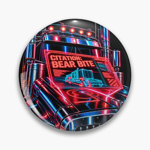 Item preview, Synthwave Trucker & Bear Bite Citation designed and sold by NomadForge.