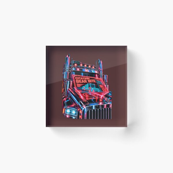 Item preview, Synthwave Trucker & Bear Bite Citation designed and sold by NomadForge.
