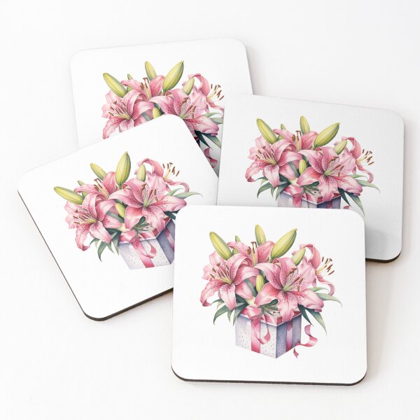 Item preview, Pink Lily Gift | Elegant Floral Aesthetic Art designed and sold by Mandayartstudio.
