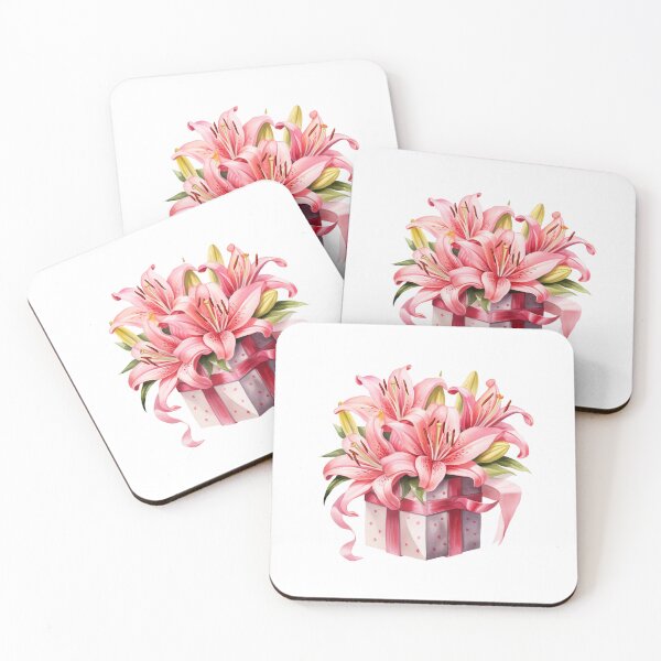 Item preview, Pink Lily Gift | Elegant Floral Aesthetic Art designed and sold by Mandayartstudio.