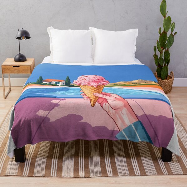 Item preview, Strawberry Ice Cream Cone Pop Art designed and sold by Home Decor Art.