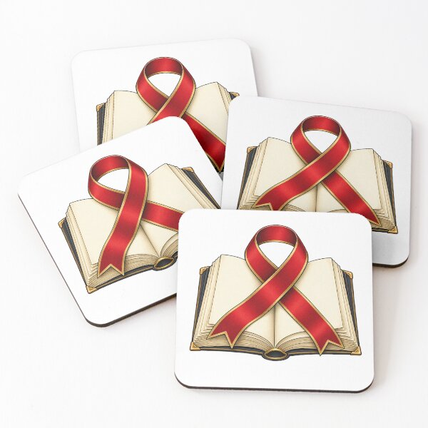 Item preview, In October We Wear Red Dyslexia Awareness — Red Ribbon and Book designed and sold by UrbanCanvvas.