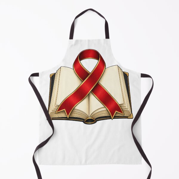 Item preview, In October We Wear Red Dyslexia Awareness — Red Ribbon and Book designed and sold by UrbanCanvvas.