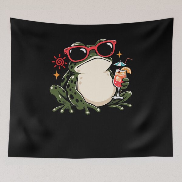 Item preview, Funny Frog Cocktail Sunglasses Tropical Summer Design designed and sold by stmpdwrld.