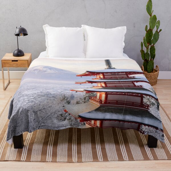 Item preview, Winter Pagoda at Fuji - Snowbound Serenity designed and sold by nhk999.
