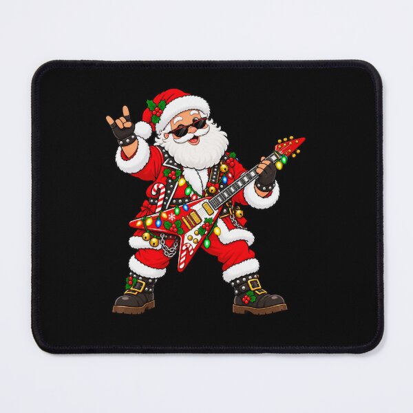 Item preview, Rock Guitar Santa Claus Playing Electric Guitar Christmas designed and sold by hartwell-made.
