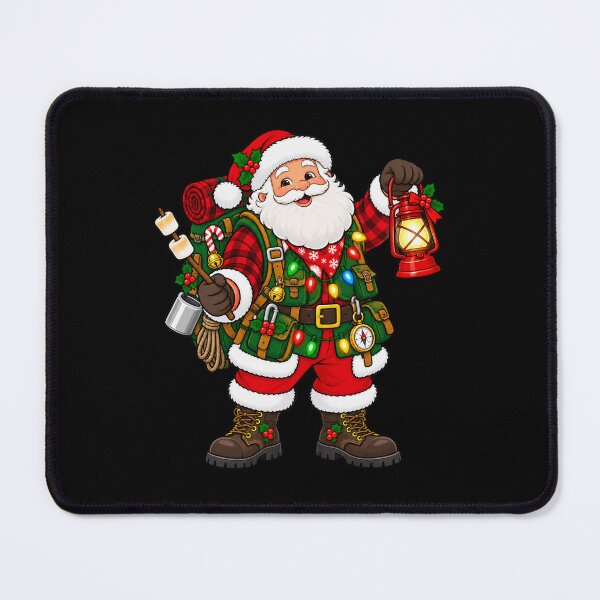 Item preview, Santa Hiking Christmas Outdoor Adventure With Festive Gear designed and sold by hartwell-made.